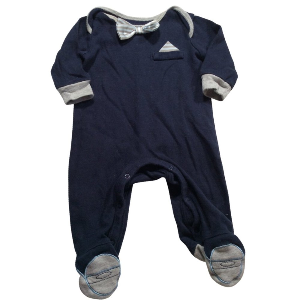 👣 5/$25 - Navy Sleeper Outfit w/ Bowtie & Shoe Details